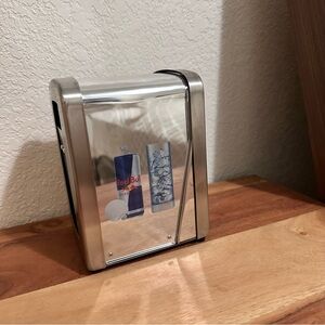 Red Bull Stainless Steel Napkin Holder NWOT